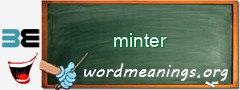 WordMeaning blackboard for minter